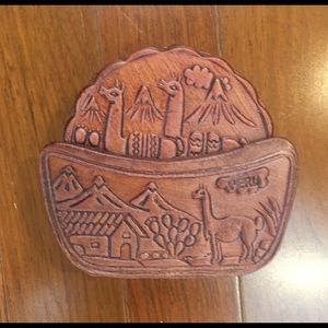 Leather Peruvian Coaster Set